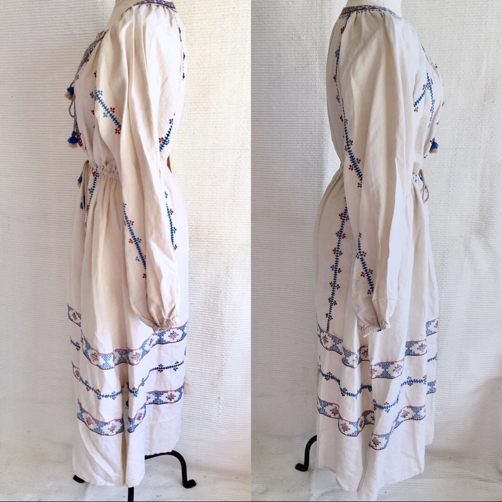 LoveShackFancy OS Fall Embroidered Cotton Dress - Picture 6 of 8